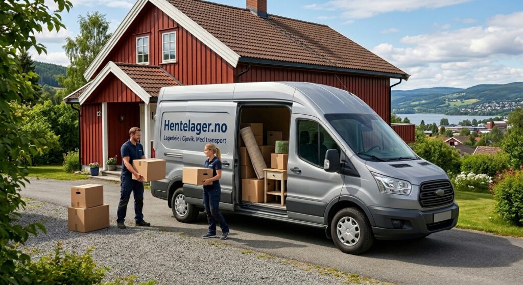 Lagerleie i Gjøvik med transport.